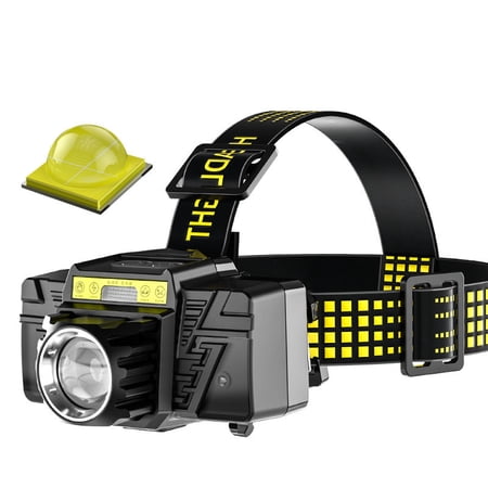 Lampe Frontale LED Rechargeable – 6 Modes – Capteur Intelligent – Bande Ajustable – 53 G – Camping Et Plein Air