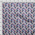 thumbnail image 3 of oneOone Silk Tabby Fabric Textured Moroccan Geometric Print Fabric BTY 42 Inch Wide, 3 of 4