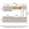 thumbnail image 3 of Cocina Integral Completa Modular Madesa Agata 310cm BC 01, 3 of 10