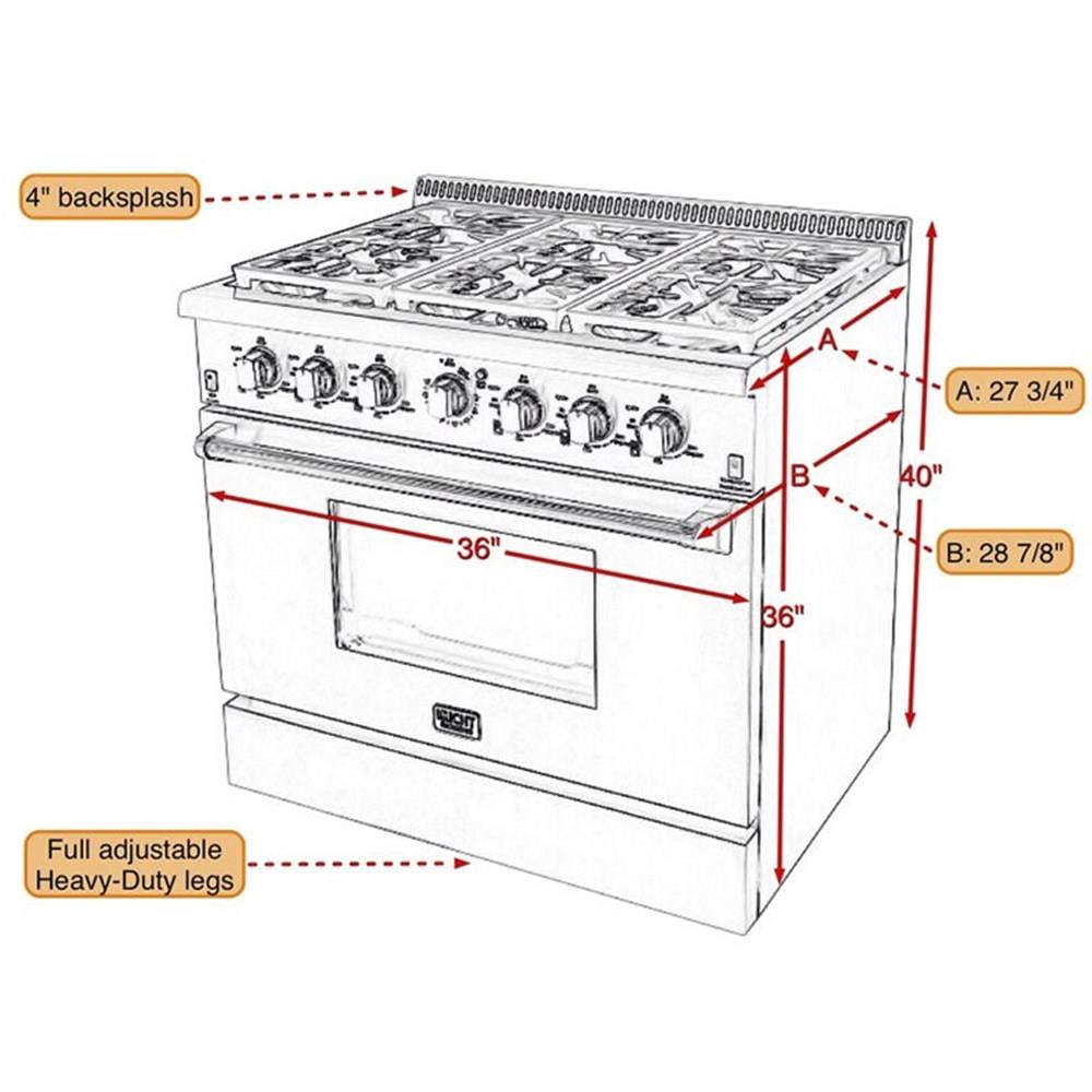 Pemberly Row 36" Dual Fuel Natural Gas Range with Knobs in Silver