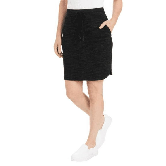 NEW!!! Hilary Radley Ladies' Space Dye Pull-On Skirt (Black & Small)