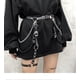 thumbnail image 1 of Pu Leather- Hip-hop Rock Nightclub, Heart Punk Belt With Metal Waist Chain compatible, 1 of 5