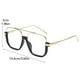 thumbnail image 2 of Gafas De Sol Cuadradas De Moda Con Montura Media Para Mujer, Estilo Blogger De Moda, 2 of 6