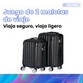 thumbnail image 4 of Set 2 Maletas de Viaje, Texturizadas, Capacidad de 10 kg y 25 kg, Varios Colores negro Unitalla, 4 of 13