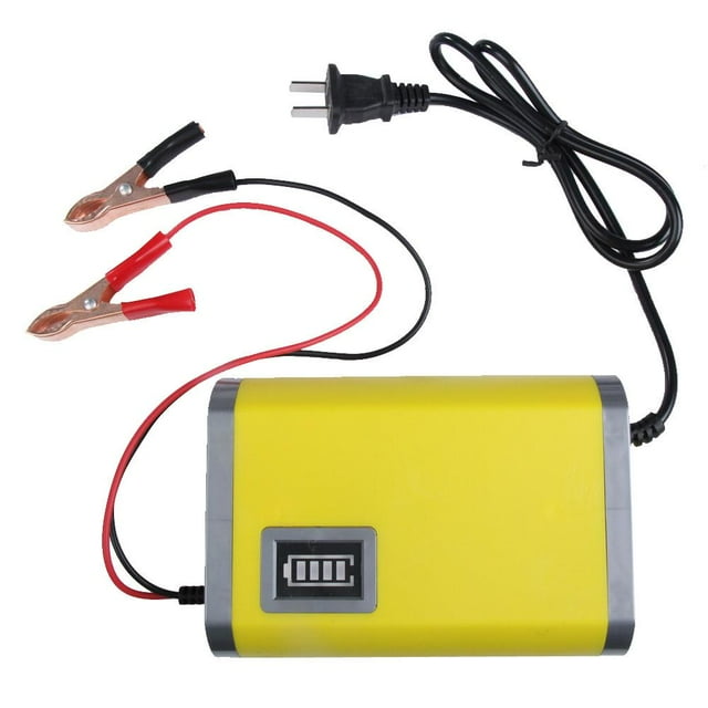Cargador de batería de motocicleta 12V 6A Almacenamiento de ácido de plomo Enchufe de EE. UU.