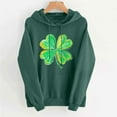 thumbnail image 4 of FDGIU ‌‌‌‌‌Women's Plus Size Saint Patrick's Day Sweatshirt - Oversized Green Shamrock Print Long Sleeve Pullover, 4 of 6