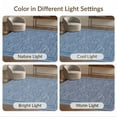 thumbnail image 7 of ODIKA 2'x3' Washable Throw Rug Door Nautical Beachy Wave Motif Frame Front Layered Welcome Striped Refined for Hallway, Study Room, Non-Slip Low Profile, Flatwoven, 7 of 7