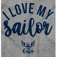 thumbnail image 2 of US Navy Anchor Logo I Love My Sailor Women's Graphic T Shirt Tees Brisco Brands S, 2 of 5