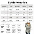 thumbnail image 3 of Women's Fashion Solid Color Long Sleeved Cardigan Retro Slit Windbreaker Open Front Long Cardigan Coat With Pockets Loose Velvet Jacket, 3 of 5