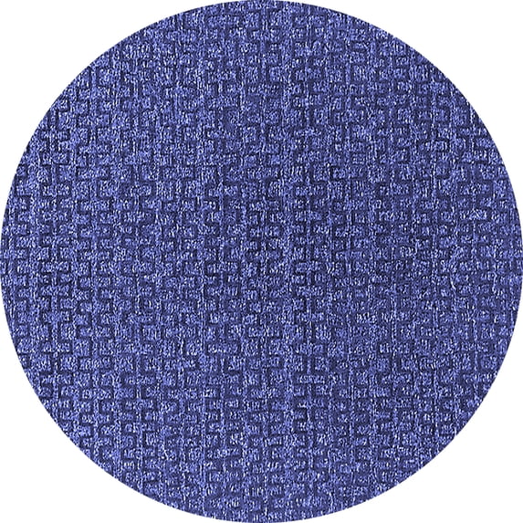 Ahgly Company Indoor Round Oriental Blue Industrial Area Rugs, 4' Round