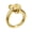 Golden glossy surfac, variant on 7829 Lovely Knot Rings Colored Zirconia Stones Copper Gold Plated Multiple Size