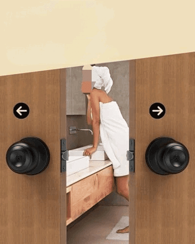 6 Pack Door Knob with Lock, Keyed Same Entry Door Knobs, Interior and Exterior Round Ball Door Lock for Front Bedroom or Bathroom, Door Knobs Matte Black Finish