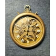 thumbnail image 6 of MONK FOREST XL Vintage Metal Wall Clock – 61.5 CM – Roman Numerals & 3D Moving Gears – Antique Pocket Watch Design – Silent Quartz Movement – Luxury Wall Decor for Home & Office, 6 of 7
