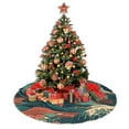 thumbnail image 4 of XMXY Halloween Christmas Tree Skirt, Vintage Japanese Crashing Wave Holiday Party Indoor Decorations Ornaments, 36 Inch, 4 of 5