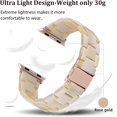thumbnail image 2 of KOMI Compatible with Series 8/7/9 Resin Apple Watch Bands 45mm 44mm 42mm,Fashion Resin Bracelet Wristband with Stainless Steel Buckle for iWatch Ultra 49mm Series 6/5/4/3/2/1/SE, 2 of 7