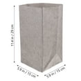 thumbnail image 2 of OUNONA 1Set Washable Kraft Paper Container Rectangular Light Grey for Art Projects, 2 of 8