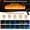 Black 90"+ 50"Fireplace, variant on 70" LED TV Stand with 40" Fireplace for Modern Living Room, Glossy Fireplace TV Stand Gaming Entertainment Center with Power Outlet for 85/80/75 Inch TVs