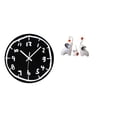 thumbnail image 1 of Reloj de pared,Reloj de pared silencioso y decorativo que no hace tictac,Reloj moderno de 12 pulgadas para pared de casa o oficina,sencillo.,Esculturas de elefantes,Estatuas de, 1 of 8