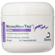 Dechra Miconahex  Triz Pet Wipes Anti-Bacterial and Anti-Fungal Properties 50CT