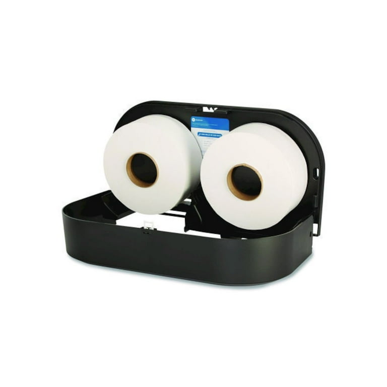 Jumbo Jr. Double Roll Bathroom Tissue Dispenser, 22.1 X 4.8 X 12.1