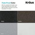 thumbnail image 6 of Kraus Quarza 25 Dual Mount Single Bowl Granite Kitchen Sink and Strainer in Grey, 6 of 14