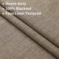 thumbnail image 2 of Cortinas Joydeco Blackout de lino 100% opaco, 240 x 245 cm, 2 paneles, 2 of 9