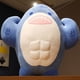 thumbnail image 2 of Almohada de felpa de tiburón musculoso 3D, figura grande de juguete de pez ballena oceánica de 30 cm, suave y adorable, regalos de Navidad/cumpleaños (mayores de 14 años), 2 of 5