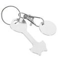 Mixtlocalior Shopping Trolley Token Key Ring Trolley Token Coin Keyring Supermarket Shopping