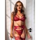 thumbnail image 1 of Conjunto de tres piezas divertido para mujer con perspectiva de encaje suave y cómodo para mujer estilo Europa y Estados Unidos, 1 of 3