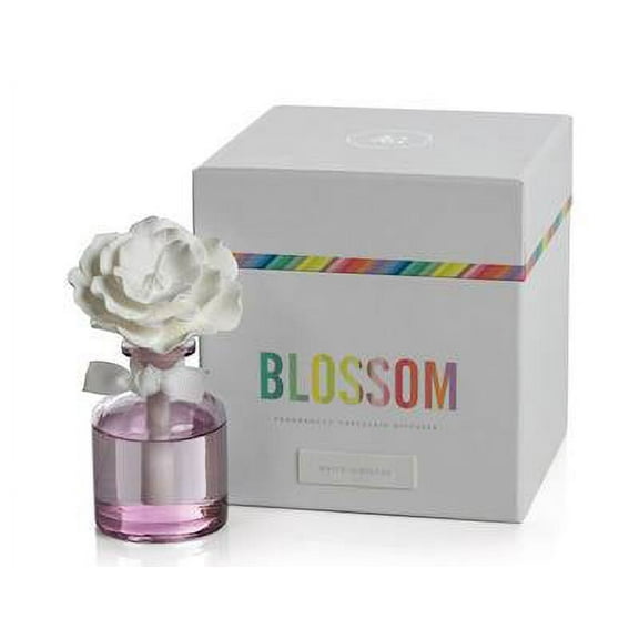 WHITE HIBISCUS Zodax Blossom Porcelain Diffuser