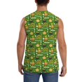 thumbnail image 4 of Fuzoiu traditional Irish colours Print Men's Sleeveless T-shirt,Sleeveless Tee Shirts,Quick-Dry Athletic Tank Top for Gym, Running, Sports & Outdoor Activities-Large, 4 of 7