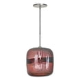 thumbnail image 3 of Jesco Lighting - One Light Line Voltage Pendant with Canopy-Bronze Finish-Amber, 3 of 7