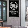 thumbnail image 2 of Craftnamesign Custom Barber Shop Metal Sign, Custom Barber Shop Name Sign, Hair Salon Metal Decor, 2 of 5