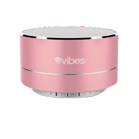 Vibes TAB - Metallic Portable Bluetooth Mini Wireless Speaker - IPX4 rated Water Resistant - HD voice ready - Light weight - Suspension Lighting Effect