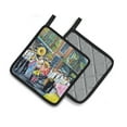 thumbnail image 2 of Carolines Treasures MW1328PTHD French Quarter Frolic Pair of Pot Holders , 7.5HX7.5W, multicolor, 2 of 4