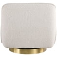 thumbnail image 3 of Meridian Furniture Geneva Cream Boucle Fabric Swivel Accent Chair, 3 of 7