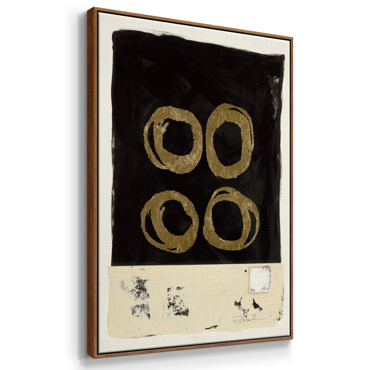 Standing Strong II Framed Premium Gallery Wrapped Canvas - Ready to Hang - 17 x 25 - Walnut Floating Frame
