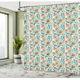 thumbnail image 5 of Ambesonne Underwater Shower Curtain, Jumble Sea Creatures, 69"Wx84"L, Multicolor, 5 of 5