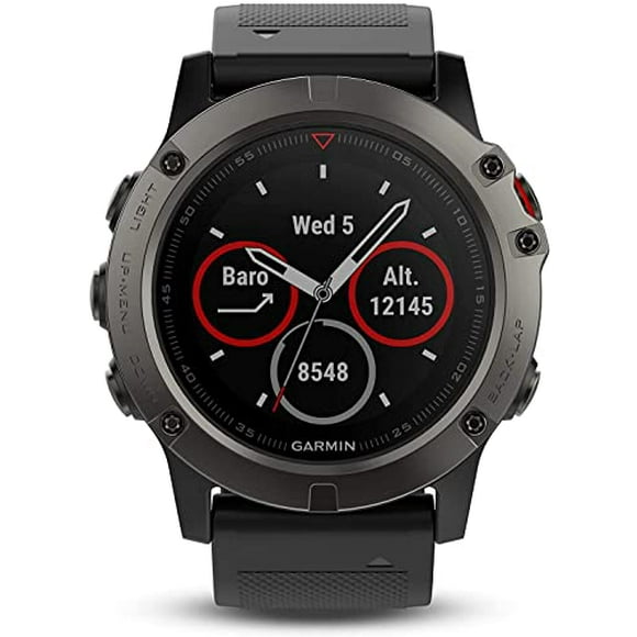 Garmin Fenix 5X - Sapphire, Slate Gray (Renewed)