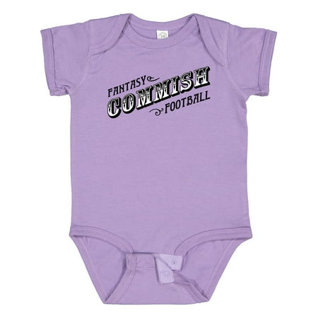

Inktastic Fantasy Football Commish in Black Text Gift Baby Boy or Baby Girl Bodysuit