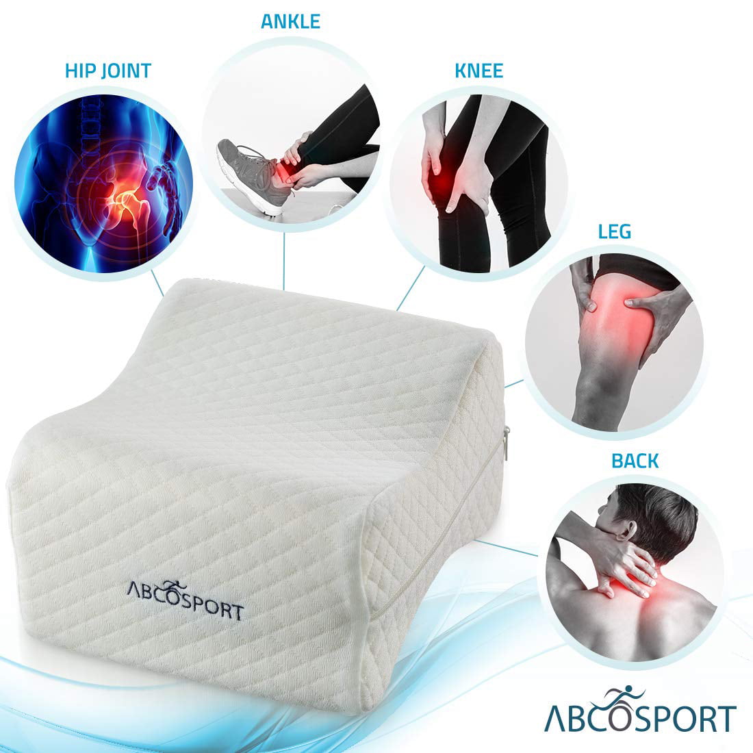 Knee Pillow - Ideal Choice for Hip, Back, Leg, Knee Pain, Side