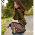 thumbnail image 2 of Mary Frances Mix It Up Brow Shoulder Leather Bag Handbag Winter Flower Floral NW, 2 of 6