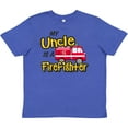 thumbnail image 3 of Inktastic My Uncle is a Firefighter with Fire Truck Youth T-Shirt, 3 of 5