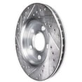 thumbnail image 5 of Detroit Axle - Rear Brake Rotors for BMW 328i 325i 323i 325Ci 328Ci 328is Drilled Brake Rotors Replacement : 11.57" inch Rear Vented Rotor, 5 of 6