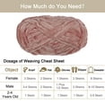 thumbnail image 4 of Uxcell 1 Skein Velvet Yarn Chenille Yarn 100g/3.5oz 87 Yards 6# Super Bulky Polyester Soft Blanket Yarn Pale Mauve, 4 of 7