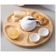 thumbnail image 2 of Bam-boo Nu-ts Storage Platter Tray Appe-tizer Tray 5 Dining Grids Snacks Bowls Round Serving Tray Serving Dishes Perfect For, 2 of 4