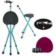 thumbnail image 1 of Goplus Chaise Canne Pliante Réglable en Alliage d'Aluminium avec Lumière Noir, 1 of 10