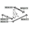 thumbnail image 2 of Febest REAR TRANSVERSE ROD BUSHING # MZAB-079 OEM B455-28-620, 2 of 2