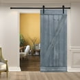 Sliding Barn Wood Door with Hardware Kit,PreDrilled to Assemble, Solid