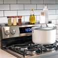 thumbnail image 4 of Magnetic Stovetop Storage Shelf in Stainless Steel - 2-Pc. - 15"L, 4 of 8